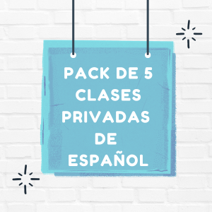 Pack de 5 clases de español